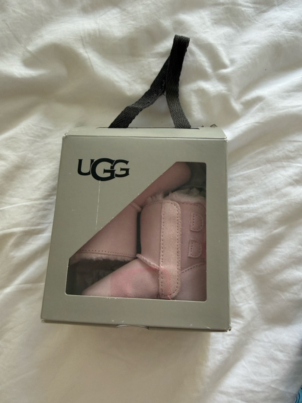 UGG Baby Bailey Bow Booties in Light Pink